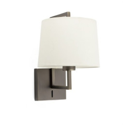 FARO - Aplique FRAME oro viejo pantalla beige diámetro 215