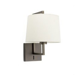 FARO - Aplique FRAME oro viejo pantalla beige diámetro 215