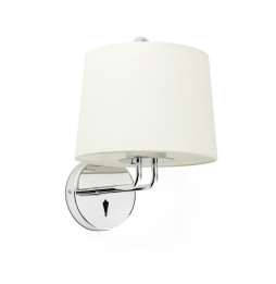 FARO - Aplique MONTREAL cromo pantalla beige