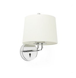 FARO - Aplique MONTREAL cromo pantalla beige