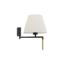 FARO - Aplique RON pantalla beige gris oscuro
