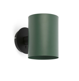FARO - Aplique GUADALUPE negro pantalla verde