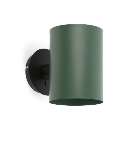 FARO - Aplique GUADALUPE negro pantalla verde