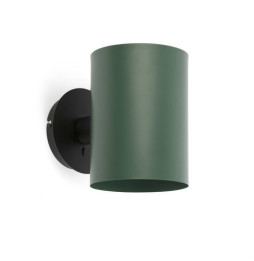 FARO - Aplique GUADALUPE negro pantalla verde