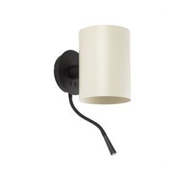 FARO - Aplique GUADALUPE con lector negro pantalla beige