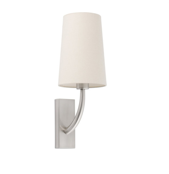 FARO - Aplique REM pantalla beige níquel mate