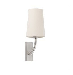 FARO - Aplique REM pantalla beige níquel mate