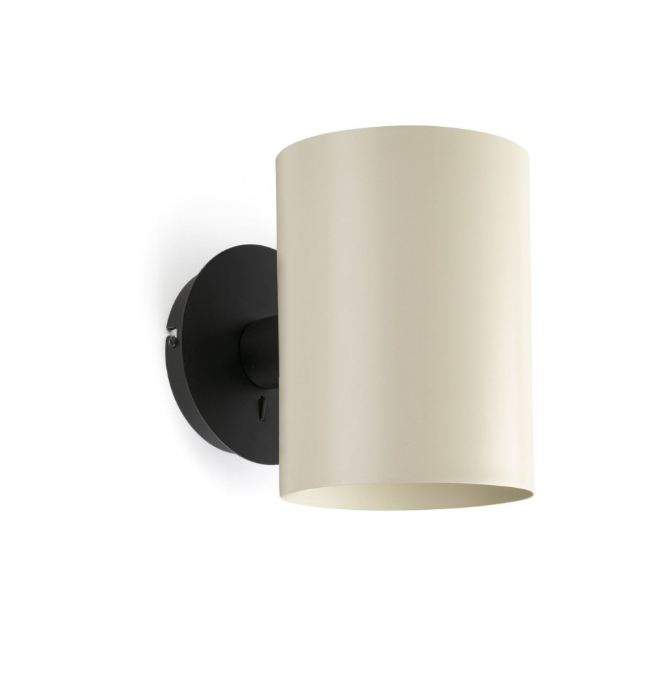 FARO - Aplique GUADALUPE negro pantalla beige