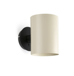 FARO - Aplique GUADALUPE negro pantalla beige