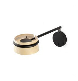 FARO - Aplique LOOP articulado fresno LED dimable 6W 2700K