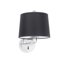 FARO - Aplique MONTREAL cromo pantalla negra