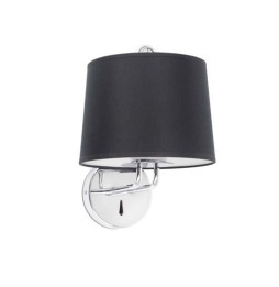 FARO - Aplique MONTREAL cromo pantalla negra