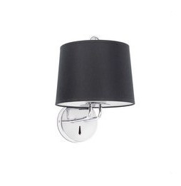 FARO - Aplique MONTREAL cromo pantalla negra