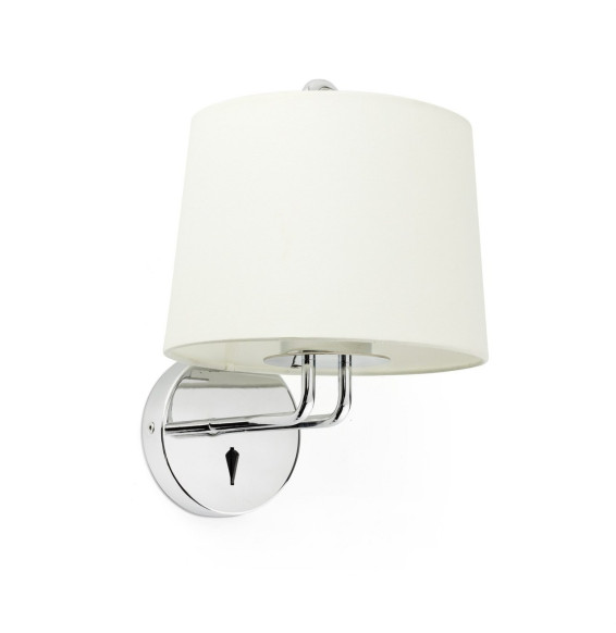 FARO - Aplique MONTREAL cromo pantalla blanca