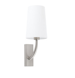 FARO - Aplique REM pantalla blanca níquel mate