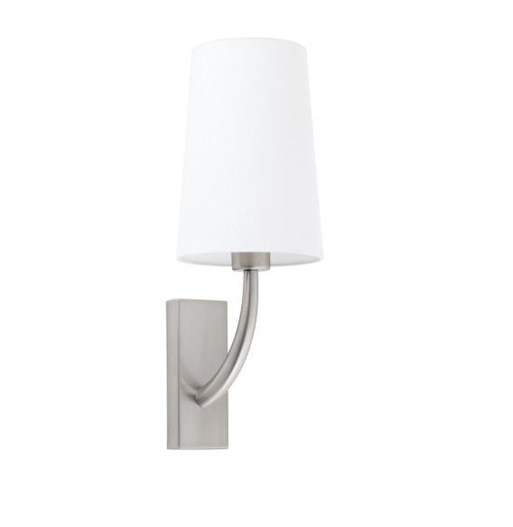 FARO - Aplique REM pantalla blanca níquel mate