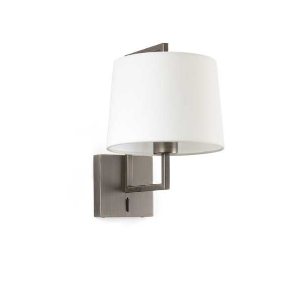 FARO - Aplique FRAME oro viejo pantalla blanca diámetro 215