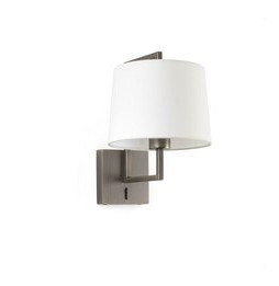 FARO - Aplique FRAME oro viejo pantalla blanca diámetro 215