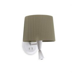 FARO - Aplique SAMBA lector blanco encintada E27 215x160 verde