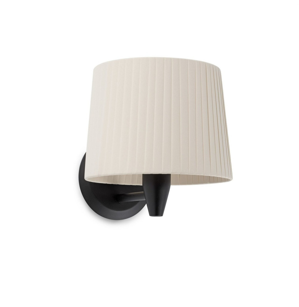 FARO - Aplique SAMBA negro encintada E27 215x160 beige