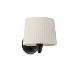 FARO - Aplique SAMBA negro encintada E27 215x160 beige