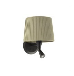 FARO - Aplique SAMBA lector negro encintada E27 215x160 verde