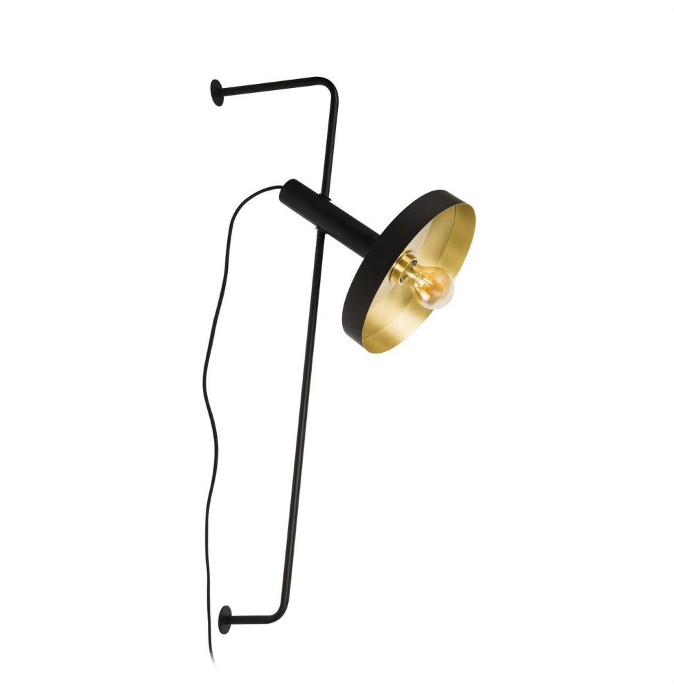 FARO - Aplique WHIZZ 1 x E27 negro oro
