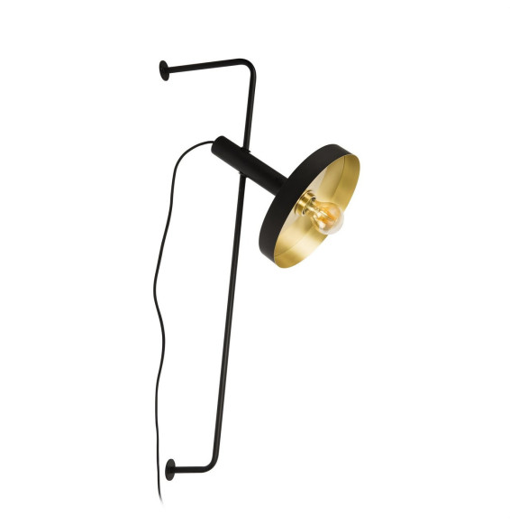 FARO - Aplique WHIZZ 1 x E27 negro oro