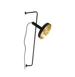 FARO - Aplique WHIZZ 1 x E27 negro oro