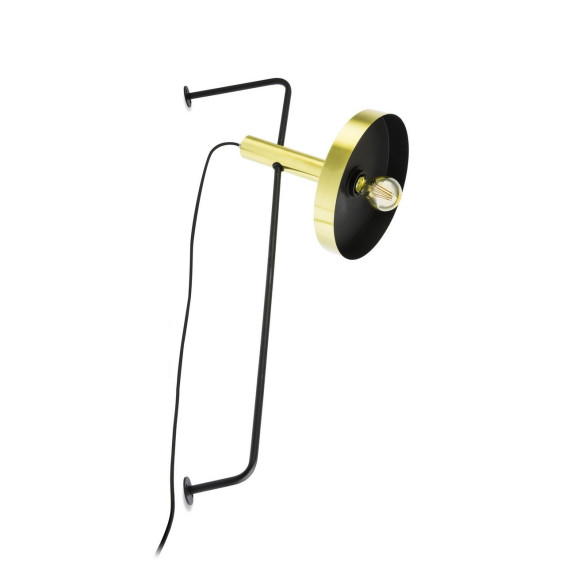 FARO - Aplique WHIZZ 1 x E27 oro negro