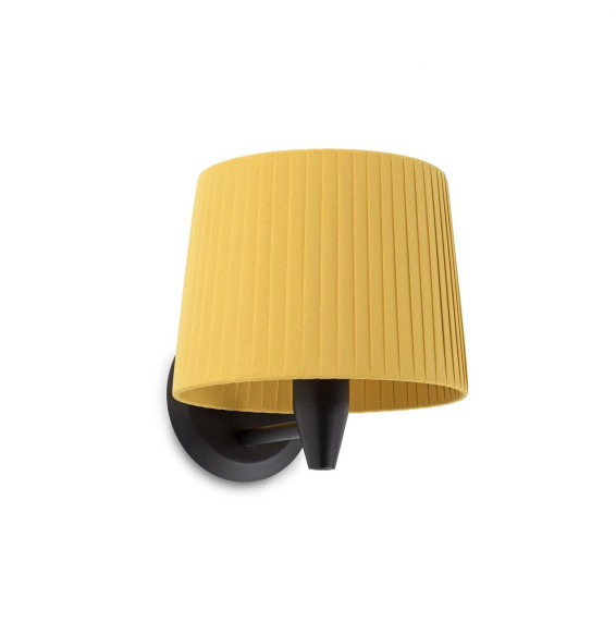 FARO - Aplique SAMBA negro encintada E27 215x160 amarillo
