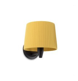 FARO - Aplique SAMBA negro encintada E27 215x160 amarillo