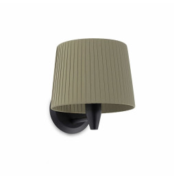 FARO - Aplique SAMBA negro encintada E27 215x160 verde