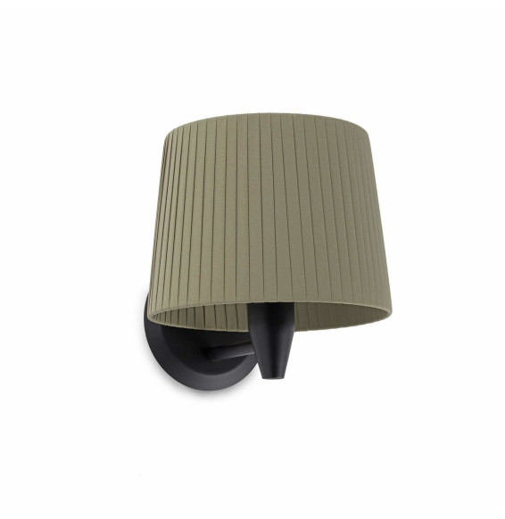 FARO - Aplique SAMBA negro encintada E27 215x160 verde