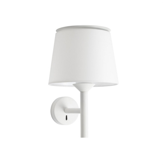 FARO - Aplique SAVOY blanco pantalla blanca