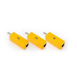 HT-INSTRUMENTS - Juego 3 unidades remotas RJ45 2-3-4 y 3 cables patch para Quicklan 6050