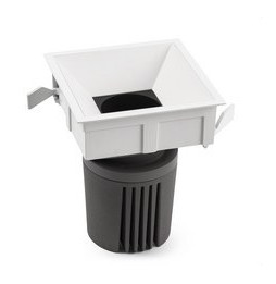 FARO - Downlight DEEP90 cuadrado blanco 60° 4000K CRI95