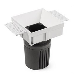 FARO - Downlight DEEP90 cuadrado sin marco blanco 15° 4000K CRI95 spread