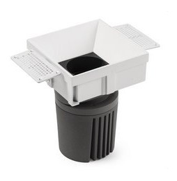 FARO - Downlight DEEP90 cuadrado sin marco blanco 15° 2700K CRI95 spread