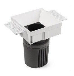 FARO - Downlight DEEP90 cuadrado sin marco blanco 60° 2700K CRI95 honeycomb