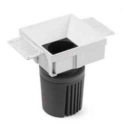 FARO - Downlight DEEP90 cuadrado sin marco blanco 60° 2700K CRI95
