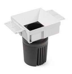 FARO - Downlight DEEP90 cuadrado sin marco blanco 36° white CRI95 stripy