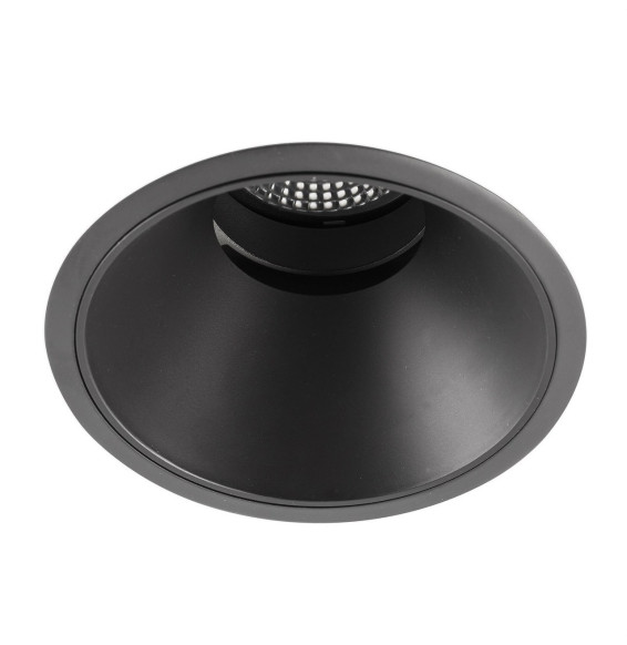 FARO - Downlight DEEP90 redondo negro 15° 3000K CRI95 honeycomb