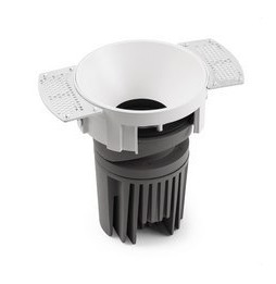FARO - Downlight DEEP90 redondo sin marco blanco 15° 3000K CRI95 honeycomb