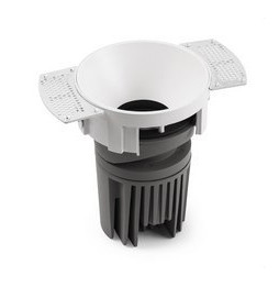 FARO - Downlight DEEP90 redondo sin marco blanco 15° 4000K CRI95 spread