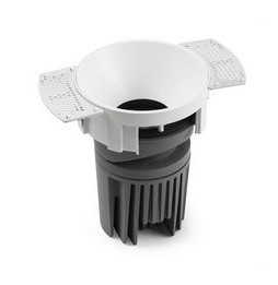 FARO - Downlight DEEP90 redondo sin marco blanco 15° white CRI95 spread