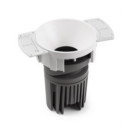 FARO - Downlight DEEP90 redondo sin marco blanco 15° white CRI95