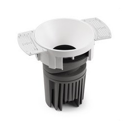 FARO - Downlight DEEP90 redondo sin marco blanco 15° white CRI95 stripy