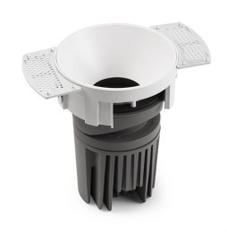 FARO - Downlight DEEP90 redondo sin marco blanco 15° 3000K CRI95 spread