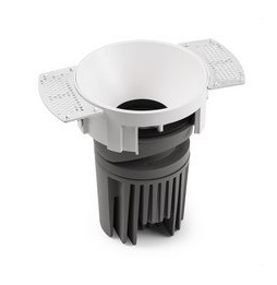 FARO - Downlight DEEP90 redondo sin marco blanco 60° 2700K CRI95 spread